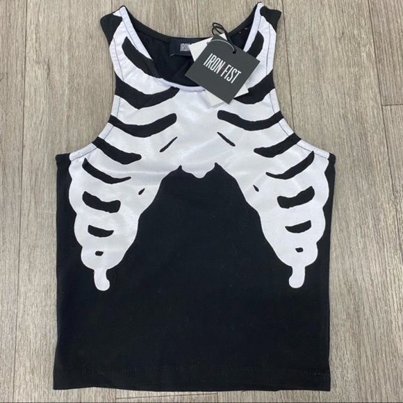 Iron Fist Bone In Crop Tank - Picture 3 of 4